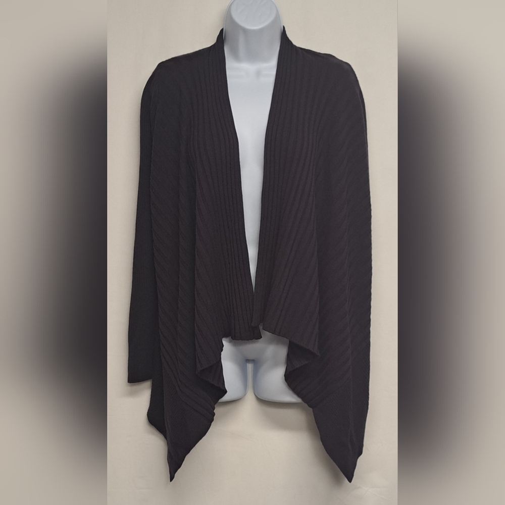 Apt 9 S Purple Ribbed Open Cardigan Shrug Long Sleeve Nice Cond Fall Winter